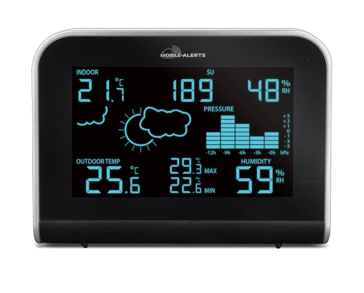 Station météo La Crosse Technology MA10920-B-SIL écran couleur