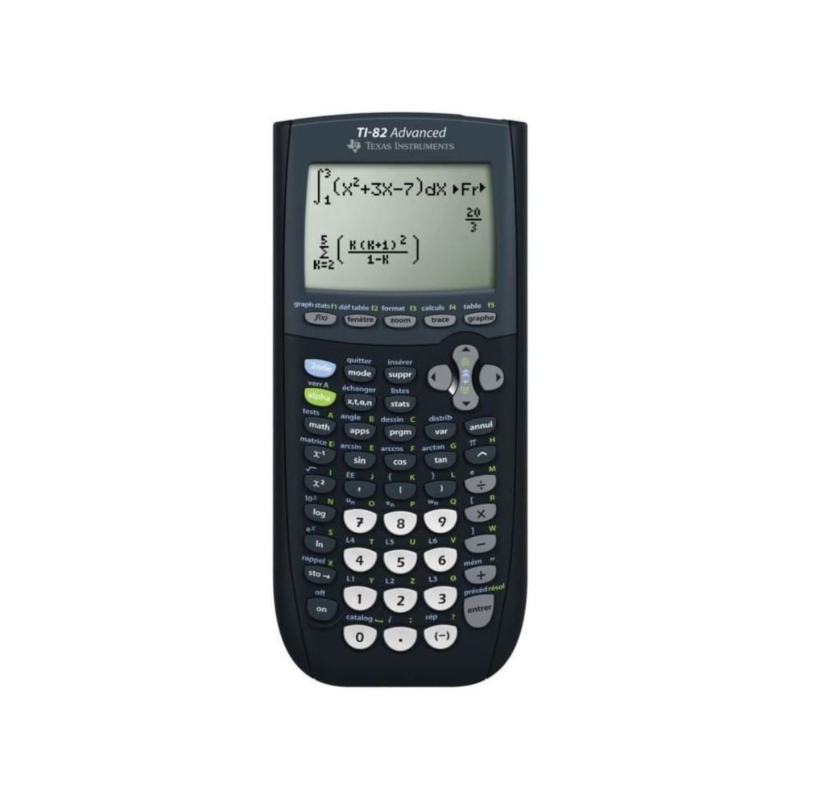 Texas Instruments TI-82 Advanced – Calculatrice Graphique Mode Examen – Approuvée pour le Bac – Écran Haute Résolution, Idéale Lycée & Prépa