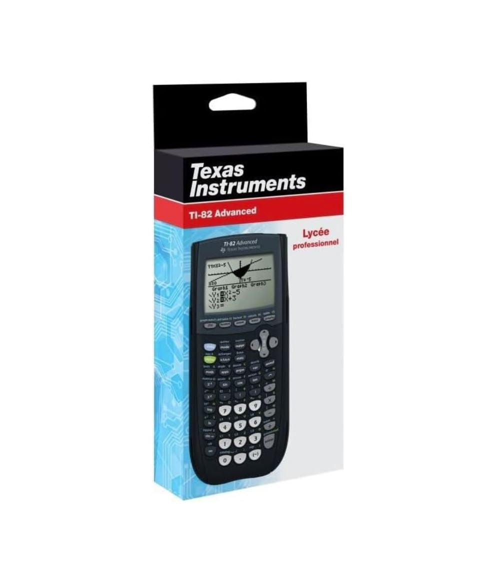 Texas Instruments TI-82 Advanced – Calculatrice Graphique Mode Examen – Approuvée pour le Bac – Écran Haute Résolution, Idéale Lycée & Prépa