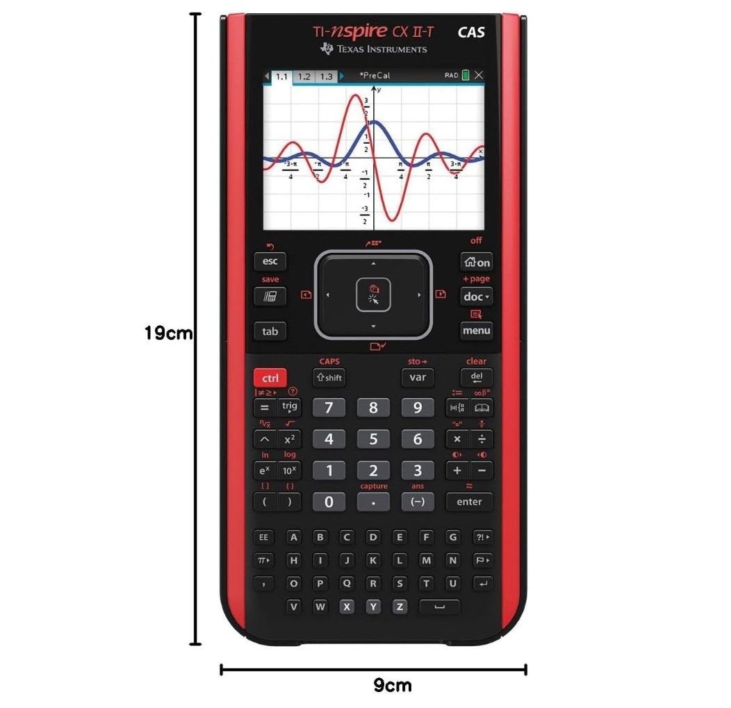 Texas Instruments TI-NSP CX II Cas FC Calculatrice Graphique, le noir-1
