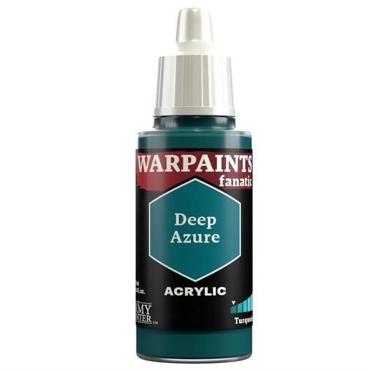 The Army Painter – Warpaints Fanatic Azur Profond – Peinture acrylique miniature 18 ml