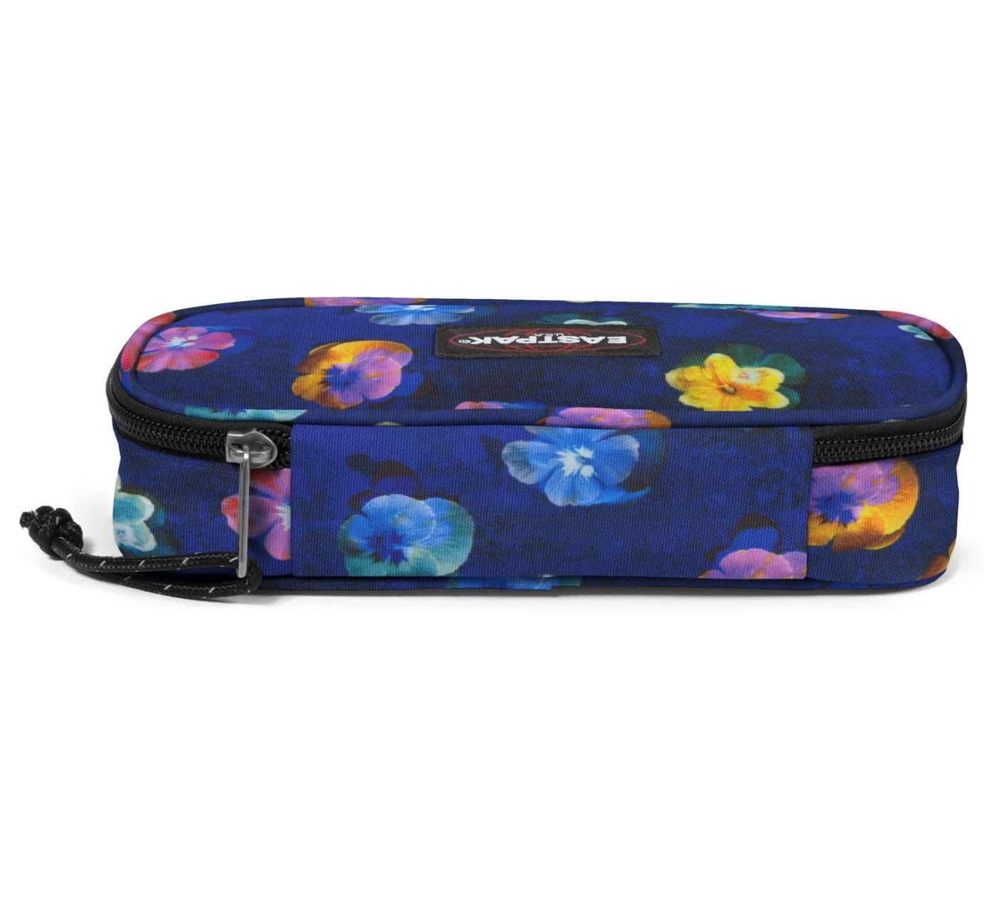 Eastpak Oval Single – Trousse Scolaire Compacte – Motif Flowerblur Navy – 1 Compartiment avec Porte-Stylos