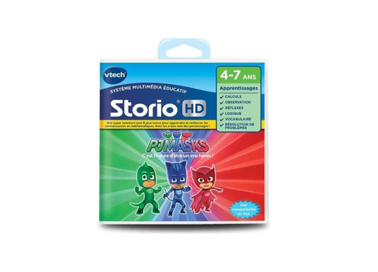 VTech Storio HD Les Pyjamasques – Jeu Éducatif pour Tablette Enfant (4 à 7 ans) – 8 Jeux + 1 Aventure – Version Française