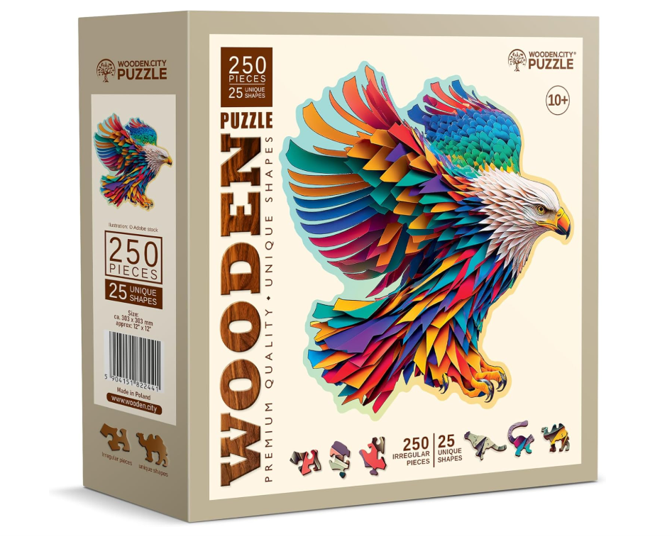 Wooden City – Puzzle 3D en bois Aigle – Maquette mécanique à construire