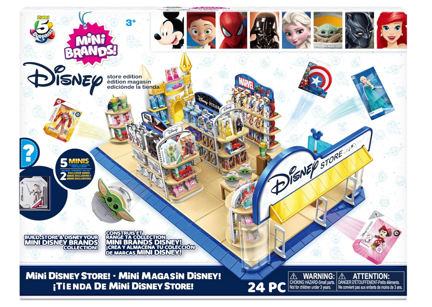 ZURU 5 Surprise Mini Brands – Mini Store Disney 77267 – Figurines surprises – Produit neuf