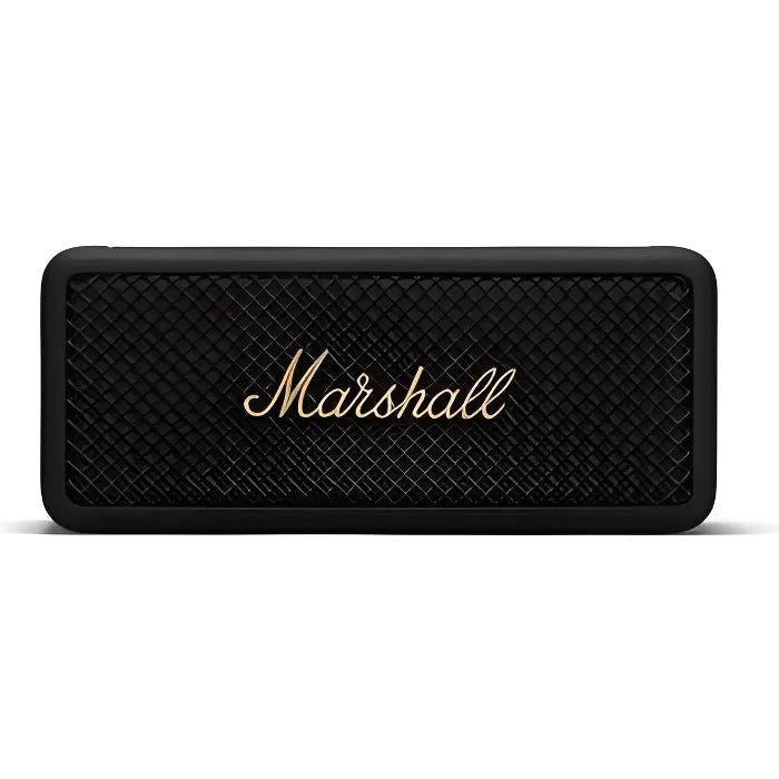 Marshall Emberton – Enceinte Bluetooth Portable Black & Brass – Son Puissant 360°, Résistante à l’Eau (IPX7), Autonomie 20h